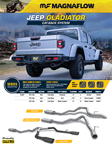 Image of Jeep Gladiator Cat-Back System PDF for download